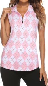 Tanst Sky Women's Sleeveless Golf Polo Shirts