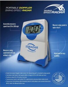 Swing speed radar blue version